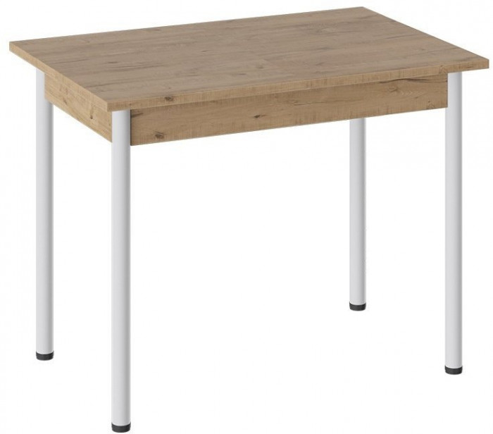 Родос Тип 1 стол с опорой d40 (Белый муар/Белый)