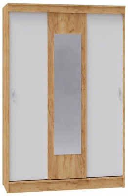 Шкаф-купе Бася белый/дуб крафт золотой