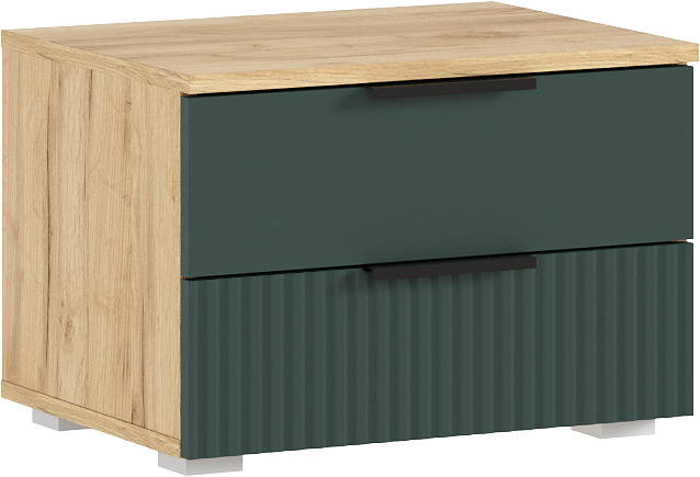 Модульная спальня Марвэл, Дуб крафт/Браш мени грин