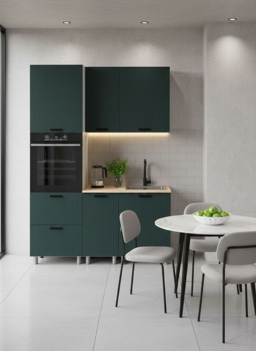 МК Аленушка 1,6м ПД Лотос Изумруд,скоба антрацит,сонома