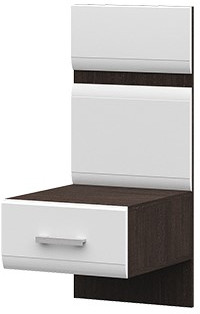 Вегас Тумба с надстройкой 400*900*460 венге/белый глянец