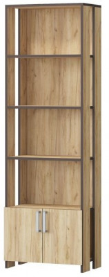 Стеллаж книжный № 1 ЛДСП, крафт золотой (Дуб крафт золотой)