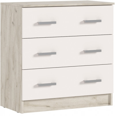 Комод 3 ящика, Крафт серый/Кашемир