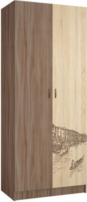 Орион Шкаф (2200х900х500) ясень шимо/дуб сонома