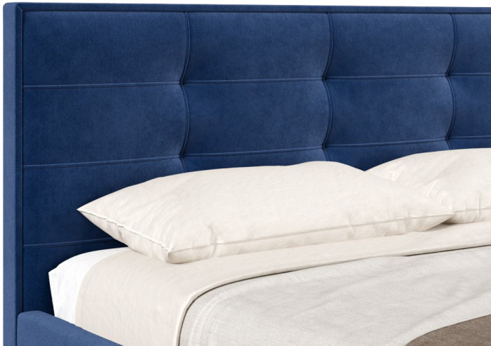 Кровать с подъёмным механизмом 1600 Римини, темно-синий