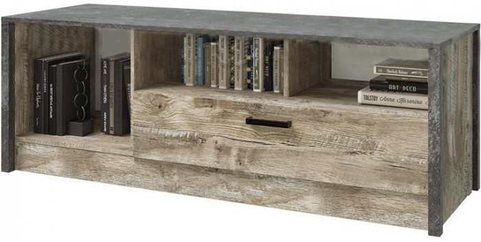 Амели Тумба ТВ (Дуб Юкон / Бетон темный)