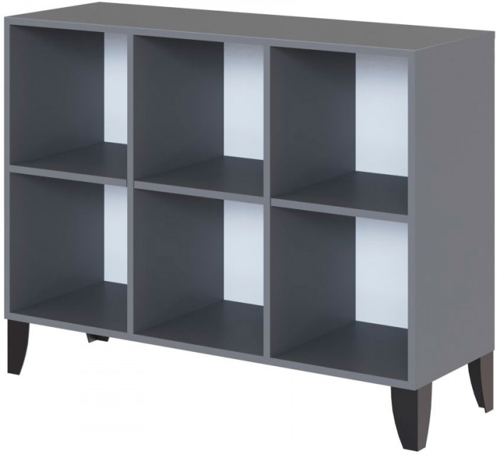 Гостиная Сириния Комод серый графит/МДФ пудра