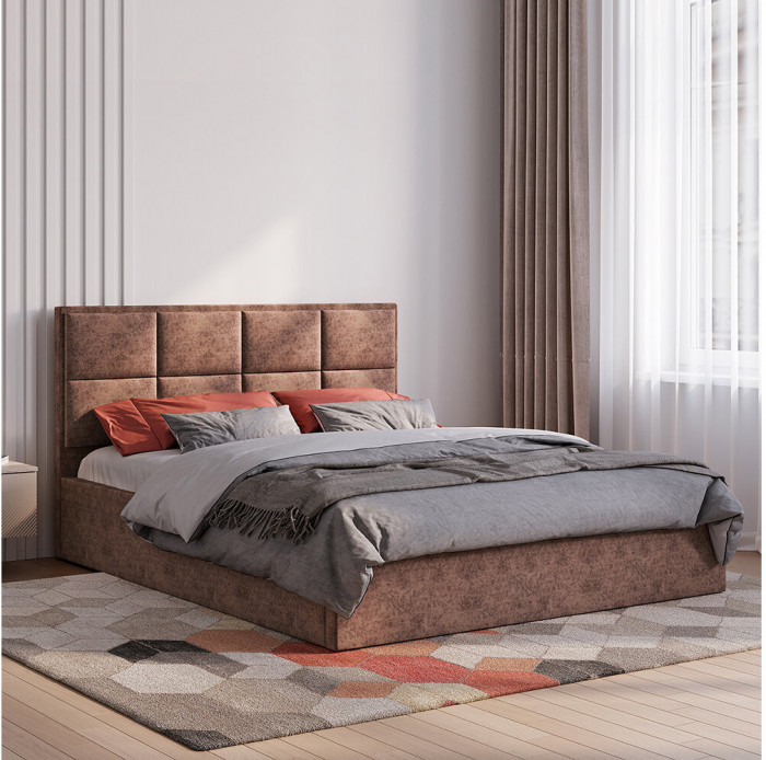 Кровать 160х200 с подъемным механизмом Линда КР-16, Мустанг