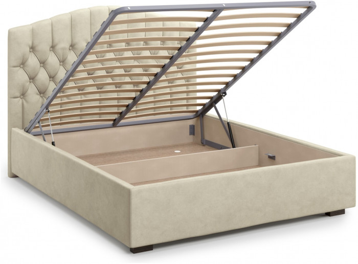 Кровать Lugano 160 с подъемным механизмом, Velutto 17