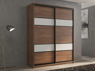 Шкаф-купе Кааппи 8 Морское Дерево Винтаж 140х45х230 см