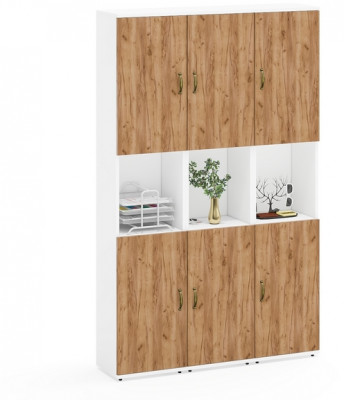 Лидер-8 Пенал 3 шт., белый шагрень/крафт золото