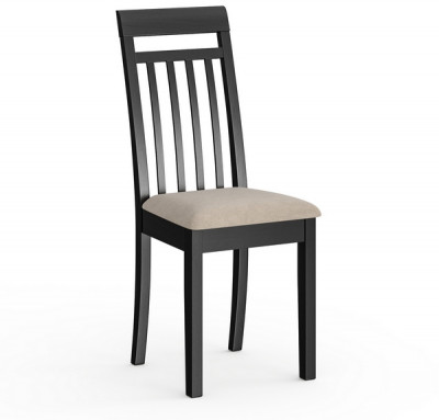 Стул Мебель--24 разборный Гольф-11, цвет венге, обивка ткань велюр капучино 25, ШхГхВ 40х40х100 см., от пола до верха сиденья 47 см.