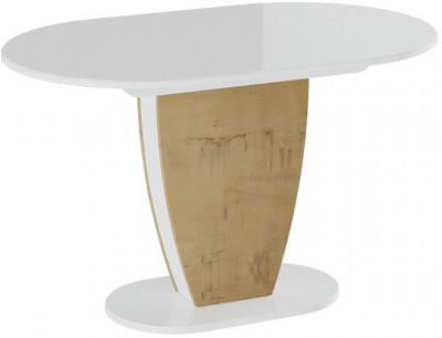 Монреаль Тип-1 Стол обеденный (Белый глянец/бунратти)