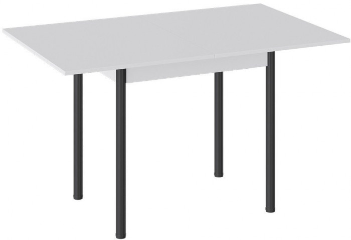 Родос Тип 2 стол с опорой d40 (Белый муар/Белый)