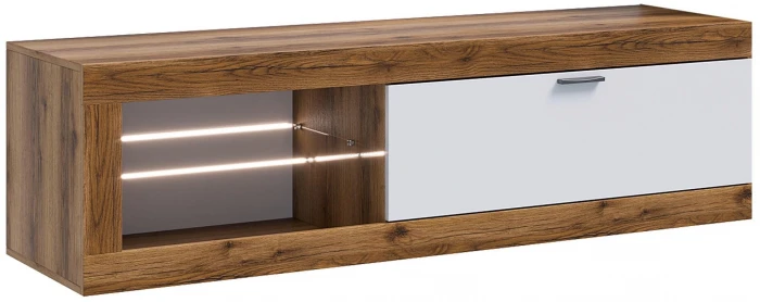 Прага Модульная Гостиная, вариант №4, делано/Белый глянец