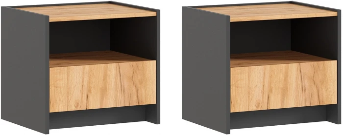 Спальня Остин, композиция 2, Дуб крафт/Графит