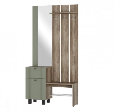 Прихожая "Олива" ПР-04 Дуб каньон/МФ12 Эвкалипт софт