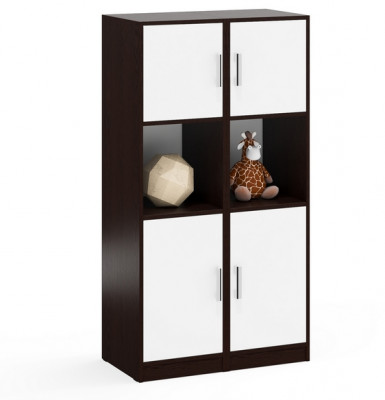 Два Пенала С-МД-СК9П к компьютерному столу С-МД-СК9, цвет венге/белый шагрень, ШхГхВ 86х45х160 см., универсальная сборка