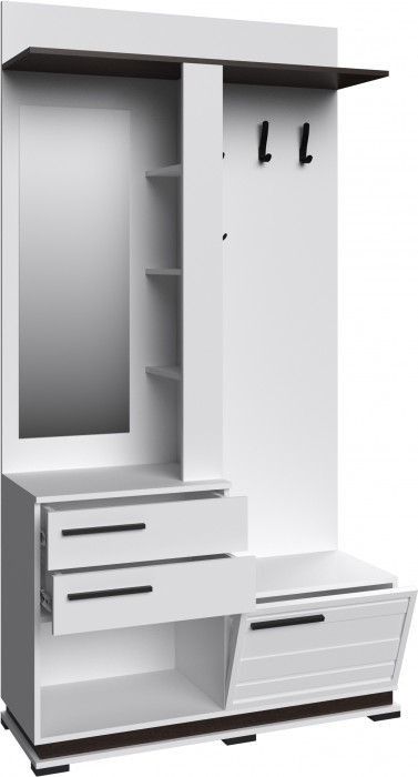 Модена Центральная секция МЦС-30, Белый/венге