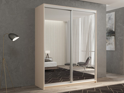 Шкаф-купе Кааппи 1 Дуб молочный 140х45х230 см