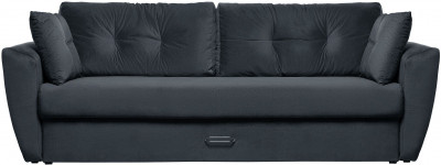 Диван-кровать Амстердам Люкс, 150х195, еврокнижка, независимый пружинный блок, велюр, черный