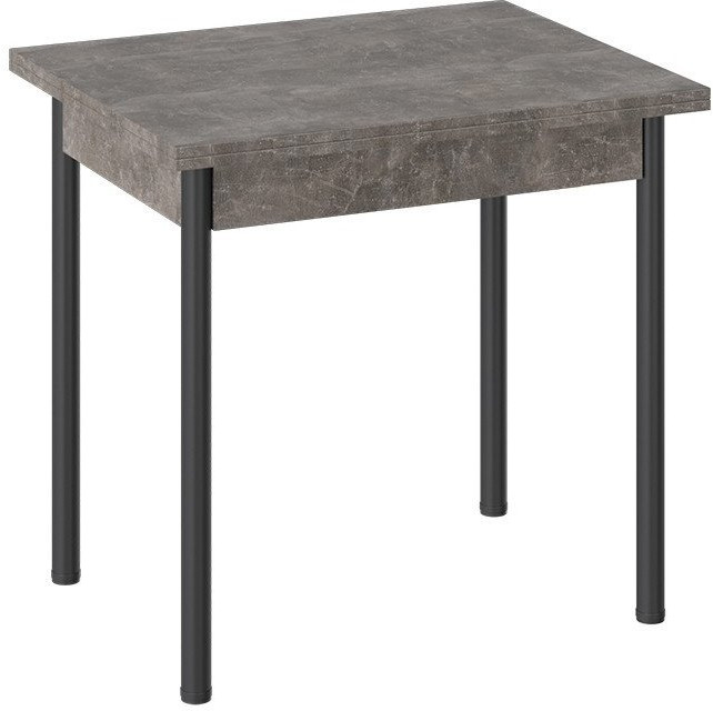 Родос Тип 2 стол с опорой d40 (Белый муар/Ателье темный)