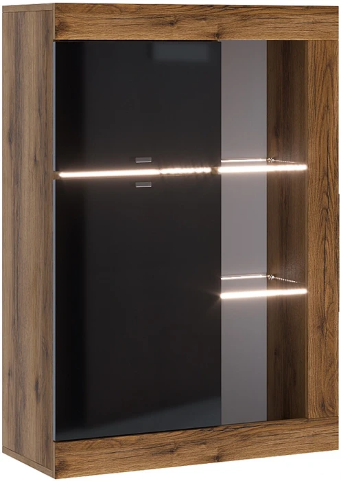 Прага Модульная Гостиная, вариант №4, делано/Черный глянец