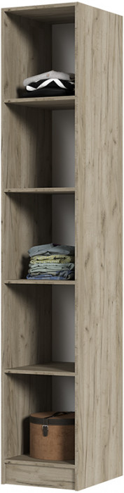 ГАРМОНИЯ ПН 601 М пенал (0,4х2,2х0,5) дуб крафт белый/дуб крафт серый