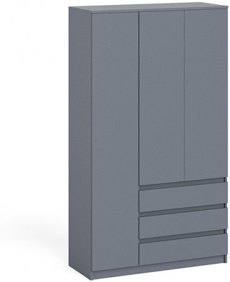 Мори Шкаф МШ1200.1, цвет графит, ШхГхВ 120,4х50,4х209,6 см., НЕ универсальная сборка
