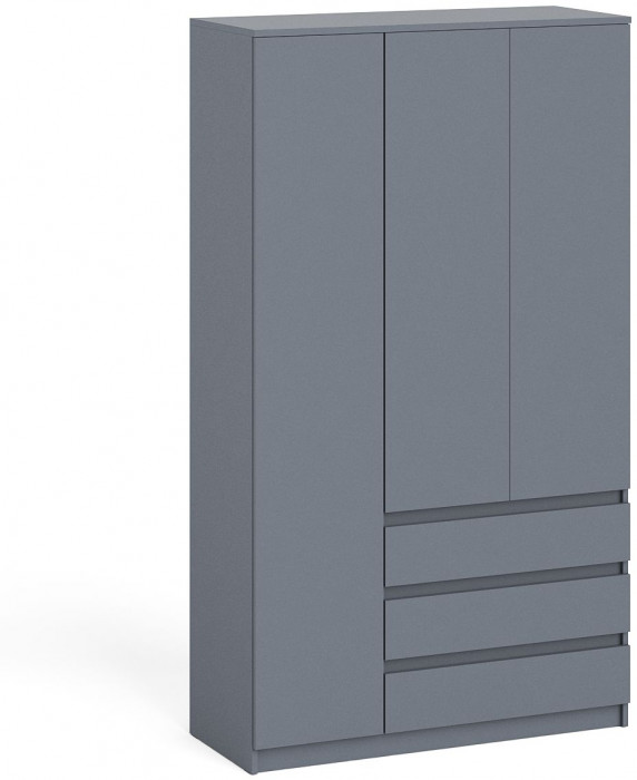 Мори Шкаф МШ1200.1, цвет графит, ШхГхВ 120,4х50,4х209,6 см., НЕ универсальная сборка