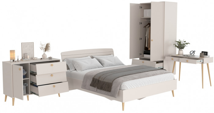 Афина Спальня 06-1600, кашемир серый