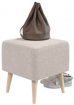 Банкетка 6-5133ТКВмол Куби, ткань молоко