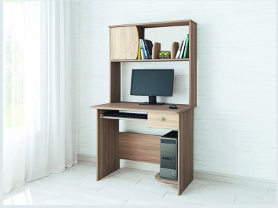 Компьютерный стол Грета-4 ясень шимо/дуб сонома