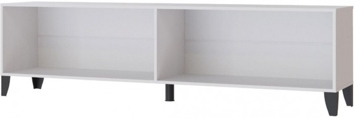 Тумба ТВ Парус-11 с опорами белый/дуб юкон