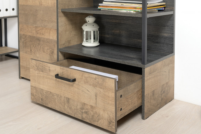 Трувор Гостиная 048, цвет дуб гранж песочный/интра, ШхГхВ 351,8х45,4х194,2 см., универсальная сборка