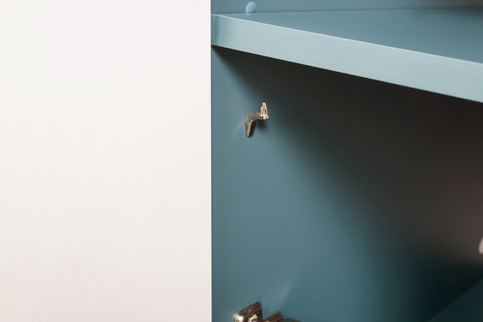 Либера Комод-тумба 16.230.01 + Либера Комод-тумба 16.230.01, цвет пасифай/белый, ШхГхВ 230,6х42,6х92,3 см., фасады с рисунком Тропический лес