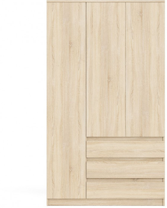 Мори Шкаф МШ1200.1, цвет дуб сонома, ШхГхВ 120,4х50,4х209,6 см., НЕ универсальная сборка