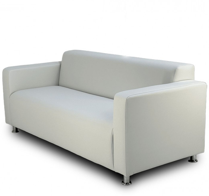 Диван прямой Томи, 160 см, экокожа, белый