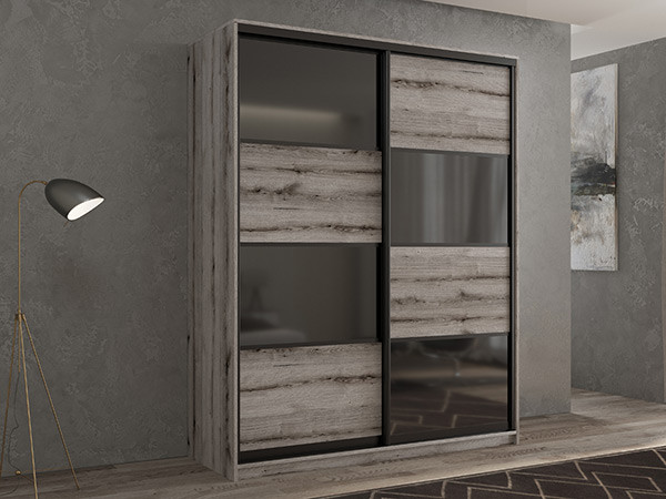 Шкаф-купе Кааппи 13 Эвок Окаменелый 100х45х230 см