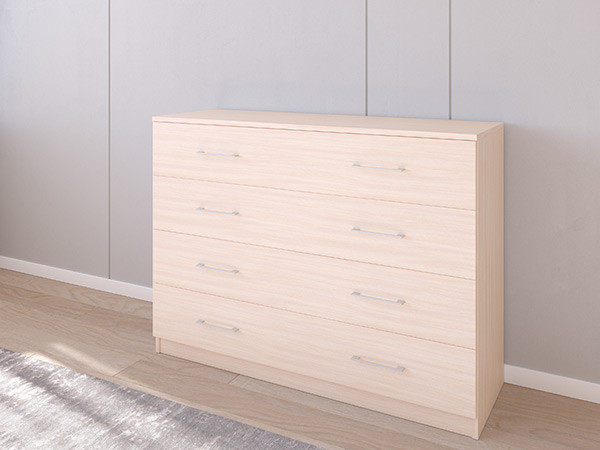 Комод 05/23 120х40х90 Дуб молочный/Дуб молочный