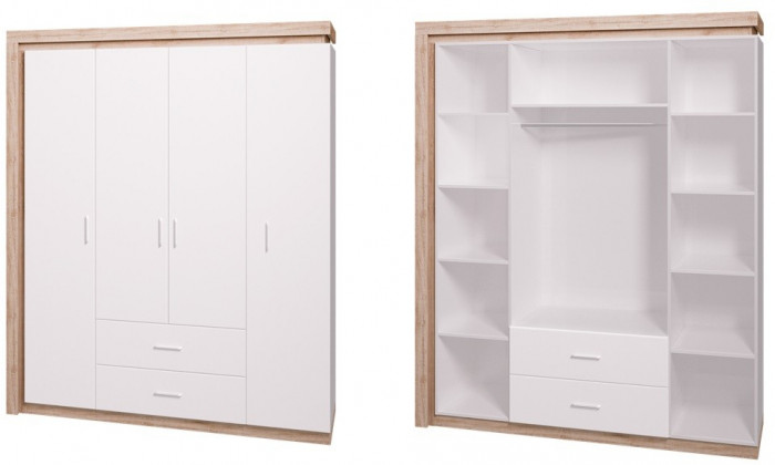 Шкаф 4-х дверный 16 Люмен