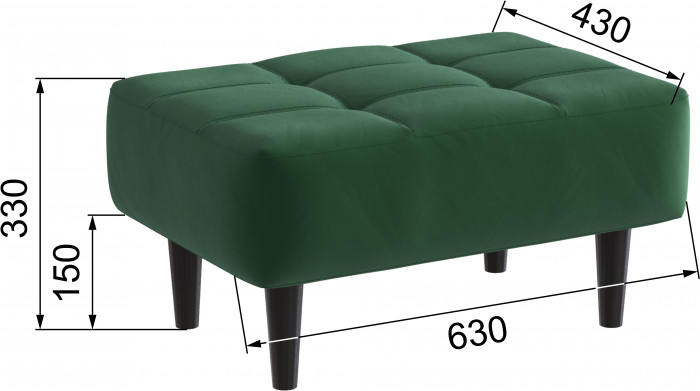 Пуф Корк изумруд