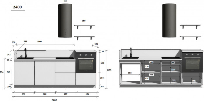 КГ 2400 ПВХ, Магнолия Арника РМ в.6