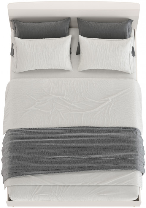 Афина Спальня 4-22911к.с. Кровать 1400, кашемир серый