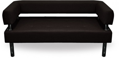 Диван Бизнес 120, экокожа, черный