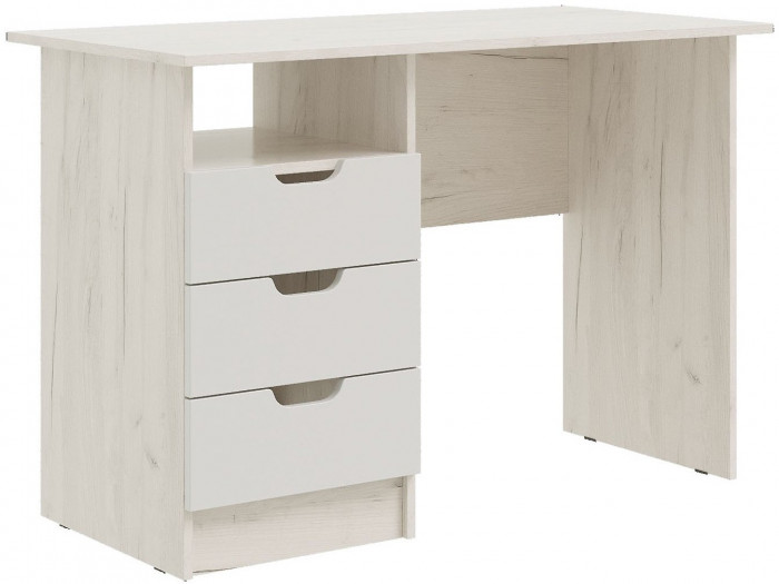 Модульная детская Юниор-4, композиция 1 (Шарли белый, Крафт белый)