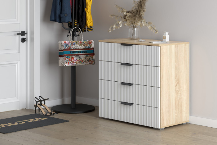 Комод Норд Line КМ03-800, Дуб сонома, Софт пломбир