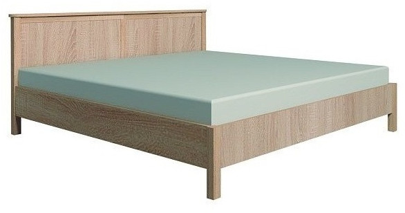 Кровать с ортопедическим основанием (металл) Шерлоск 43 140х200, дуб сонома