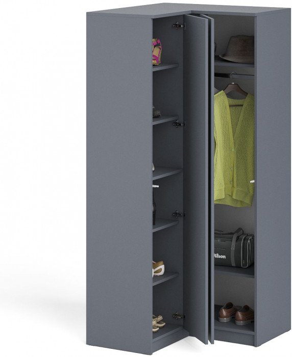 Мори угловой шкаф МШУ960.1, графит