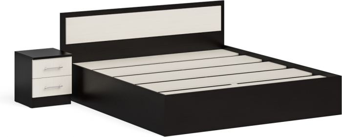 Фиеста Кровать 1800 + тумба, венге/дуб лоредо